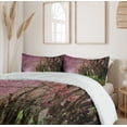 thumbnail image 6 of Ambesonne Japanese Duvet Cover Sets, Park in Chiang Mai, 2-Queen, Fuchsia Brown Fern Green, 6 of 7