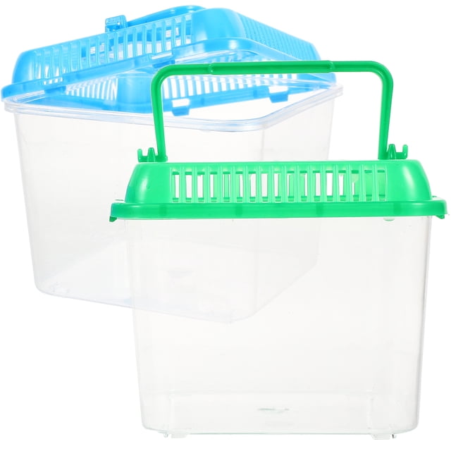WASHWEPE 1Ud Caja De Alimentación Y Cría Para Reptiles Con Materiales Ecológicos Y Ventilación