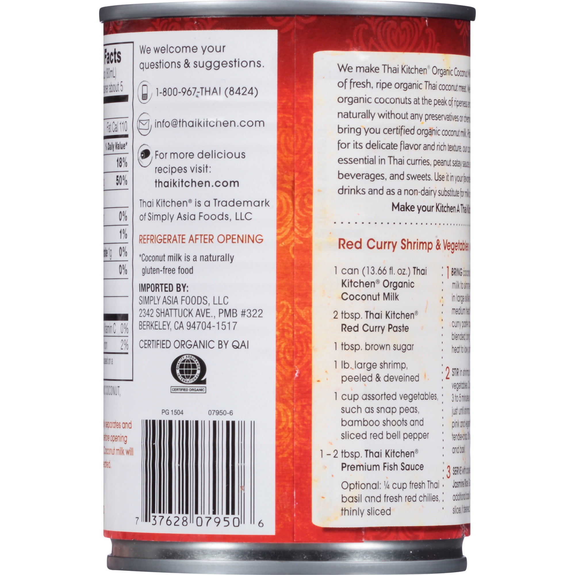 35 Thai Kitchen Coconut Milk Nutrition Label Labels Design Ideas 2020