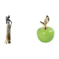 thumbnail image 1 of Figura Decorativa Ligera De Una Mujer Tribal Africana, Ideal Para Hoteles, Cafeterías, Estudios Y Fiestas. Adorno De Cerámica. Escultura De Fruta., 1 of 8