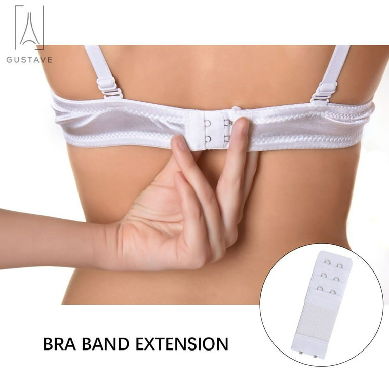 2 Hook Bra Extender For Women's Elastic Bra Extension Strap Hook