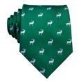 thumbnail image 5 of Barry.Wang Man Tie Set Christmas Necktie Silk Woven Handkerchief Cufflinks Party Xmas Festival, 5 of 5