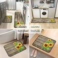 thumbnail image 5 of Sunflower Kitchen Rugs Set 2 Pieces Non Skid Kitchen Floor Rug and Mat Absorbent Microfiber Standing Area Mat for Farmhouse Bedroom Doormat 17"x48"+17"x24", 5 of 6