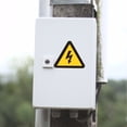 Live Electrical Sticker SWETRACE Warning Electric Shocks Stickers Durable Assorted Color for ...