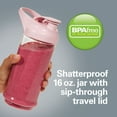 thumbnail image 5 of Hamilton Beach Blend Now Portable Cordless Blender, USB rechargeable, 16 oz. jar with travel lid, rose, 51181, 5 of 13