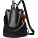 thumbnail image 3 of Mochila de mujer Arco Iris Latino retro de PU suave color negro, 3 of 3