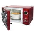 thumbnail image 2 of Nostalgia Retro 0.9 Cu. ft. 800-Watt Countertop Microwave Oven, Red, 2 of 5