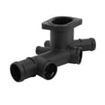 thumbnail image 3 of Car Thermostat Cooling Hose Flange 06A121132C ABS Black Heat Resistant Pipe Connector for L4 2.0L, 3 of 9