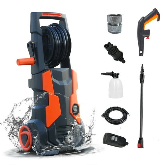 5000 PSI at 3.5 GPM Electric Pressure Washer, Foam Cannon, Adjustable Nozzles