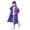 Purple, variant on Sopiago Raincoats for Kids, Reusable Rain Ponchos with Hood and Sleeves Lightweight Waterproof Rain Coats for Boys and Girls (Blue,Onesize)