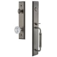 thumbnail image 2 of Grandeur 849200 Carre Solid Brass Rose Dummy Full Plate "C" Grip Handleset - Brass, 2 of 5
