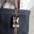 thumbnail image 6 of PhooArto 2 Pcs Luggage Tags, Running Horses Oil Painting Privacy Cover ID Label with Stainless Steel Loop and Address Card for Travel Bag Suitcase, 6 of 6