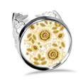 thumbnail image 1 of Jaune en Fleurs Motif floral Classique Anneau Réglable Amour Mariage Fiançailles, 1 of 3