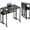 Black, variant on Studyset Folding Desk Small Rolling Desk with Storage Shelf,24.8 Inch Foldable Computer Table with Wheels,Portable Office Desk Space Saving Sofa Table for Small Space,Easy to Fold,Writing Work Office