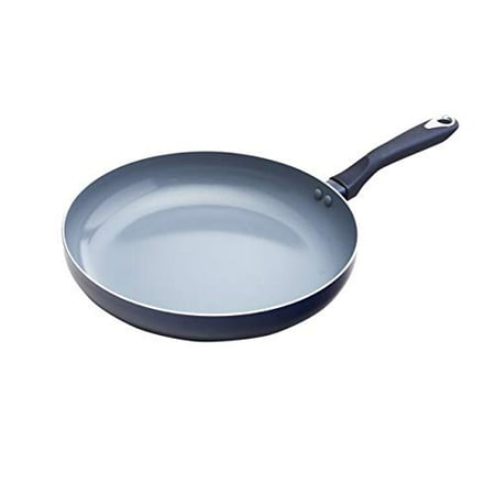

IMUSA USA Blue IMU-25127 Ceramic Fry Pan with Soft Touch Handle 12 Inch 12