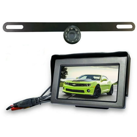 camera license plate backup wired walmart dawg angle wide