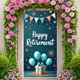 thumbnail image 6 of Blue Gift Happy Retirement Banner Decorative Fireworks Balloon for Retirement Party Celebration Office Decoration Event, 6 of 8