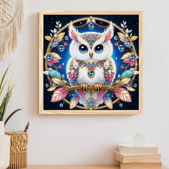 Showy Fighting Owl Diamond Art Painting Kit