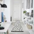 thumbnail image 4 of Yayeee Runner Rug for Bedroom 2'x6' Machine Washable Hallway Non Slip Mat, Gray Leopard Pattern, 4 of 8