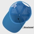 thumbnail image 4 of TOPTIE Perforatd Trucker Hat with Rope, 5 Panel Quick Dry Snapback Cap - Pink, 4 of 7