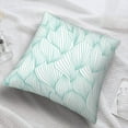 thumbnail image 4 of Wave Leaves Ropical Colored Bstract Flower White Green Flower Pillow Covers Pillowcases Home Decor Bed Couch Sofa Office Living Room Cushion 18x18Inch, WLJ6699, 4 of 6