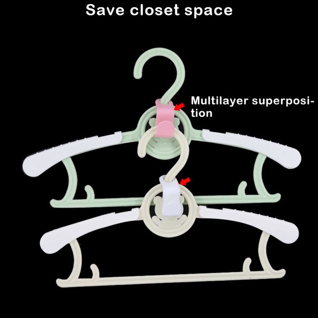 30 Pieces Clothes Hanger Connecting Hook Portable Lightweight Strong Bearing Replacement Space-saving Solid Color Cabinet Closet Connector Organizer Blue