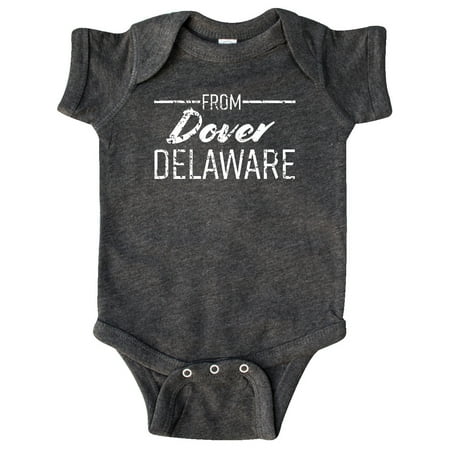 

Inktastic From Dover Delaware in White Distressed Text Gift Baby Boy or Baby Girl Bodysuit
