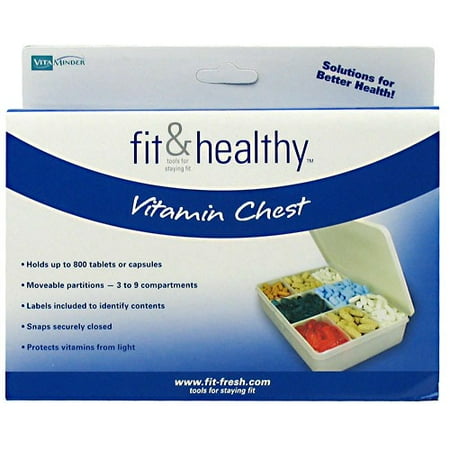 - Fit & Healthy Vitamin Chest Vitaminder 1 Organizer