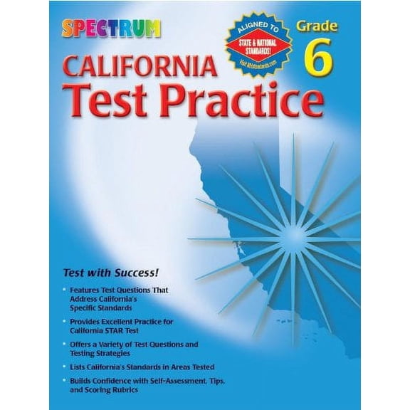 California Test Practice: Grade 6 (Spectrum) Paperback