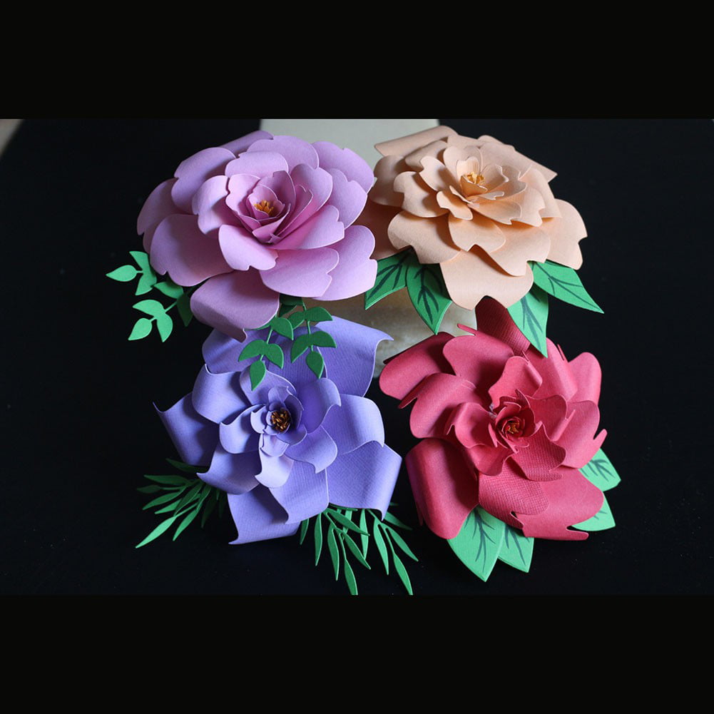 DIY Flower Background Cutting Dies Metal Stencil Scrapbooking Album Paper Card 