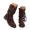 Coffee, variant on Knee High Boots Women, Fold Over Shark Boots Pointed Toe block heels Wide Calf,Minimalist Street Style Faux Leather Boots for Fall & Winter