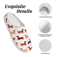 thumbnail image 5 of Fotbe Dachshund Walking Pattern Women's Fuzzy Curly Fur Memory Foam Loafer Slippers Indoor Outdoor Slippers Winter Home Shoes-46/47, 5 of 7