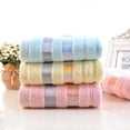 thumbnail image 3 of Nvzi 3 toallas de baño de algodón, multiusos, para baño, fitness, deportes, para afrontar diversas situaciones sin esfuerzo. 29,13 x 13,39 pulgadas (azul), 3 of 5