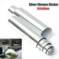 thumbnail image 1 of 30*152Cm Car Silver Chrome Vinyl Film Wrap Sticker Decal Air Bubble Free, 1 of 9