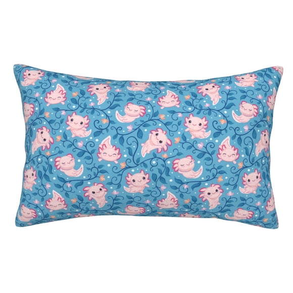 Balery happy baby axolotls Funda de Cojín Estampada, Regalos para Mujeres, Regalos de Amor para Ella, Regalos para Novia o Esposa, Funda de Almohada-16"x24"