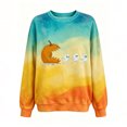thumbnail image 4 of qafoshin Halloween Sweatshirts for Women Oversized Crew Neck Long Sleeve Printed Shirts Cute Pullover Plus Size Tops, 4 of 5