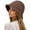 Brown, variant on UJNDER Women's Soft Straw Sun Hat Foldable Wide Brim Beach Bucket Hat with Breathable Crochet Design for Outdoor Travel and Gardening Beige