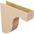 thumbnail image 5 of 8"W x 32"D x 32"H Thin Del Monte Rough Cedar Woodgrain TimberThane Corbel, Primed Tan, 5 of 6