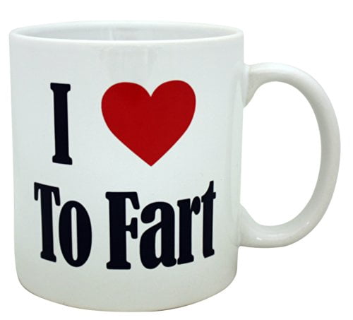 Island Dogs I Love to Fart Giant Mug