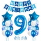 thumbnail image 1 of Globo De Cumpleaños Para Niño De 9 Años, Decoraciones De Cumpleaños Azules De 9 Años, Globos De Cumpleaños Número 9, Globos De Confeti De Látex Suministros De Decoración Para Fiestas De Bautizo De Cum, 1 of 5