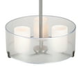 thumbnail image 3 of Forte Lighting 2731-03-55 Shaw 3 Light 18" Wide Pendant - Nickel, 3 of 4