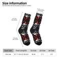 thumbnail image 2 of Rateoe Skull santa hat for Women Casual Calf Socks - Cute Crew Socks - Thin Soft Above Ankle Socks Size 5-11, 2 of 6