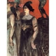 thumbnail image 3 of Toulouse-Lautrec, Henri de 12x14 Black Modern Framed Museum Art Print Titled - Messalina, 3 of 5
