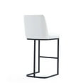 thumbnail image 5 of Manhattan Comfort Serena Barstool with Steel Base in White (Set of 3), 5 of 8