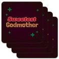 thumbnail image 1 of Sweetest Godmother Low Profile Novelty Cork Coaster Set, 1 of 3