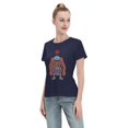 thumbnail image 4 of T-Shirt Basique à Manches Courtes pour Femmes une Pièce Jinping, 4 of 6