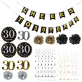 thumbnail image 1 of Pancarta De Feliz Cumpleaños, Decoraciones Multiusos De 30 Cumpleaños Para Mujer Para Decoración De Fiesta De Cumpleaños Para Hombre Cergrey 30th Birthday Decorations, 1 of 8