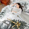 thumbnail image 4 of Castle Fairy Christmas Tree 7-Piece Twin Bedding Sets for Teenagers,Xmas Truck Bedding Comforter Set,Festival Theme Breathable Sheet Sets,Luxury Bedroom Decor, 4 of 8