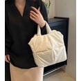 thumbnail image 4 of Kukuzhu Hobo Bags for Women Puffer Down Shouder Bag Soft Padding Top Handle Tote Bag, 4 of 7