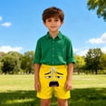 thumbnail image 4 of Swim Trunks for Boys Toddler Solid Color Print Breathable Pocket Shorts 1Pc, 4 of 7